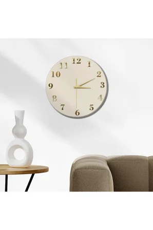 Dekoratif Duvar Saati – 33 cm UV Baskılı MDF Duvar Saati