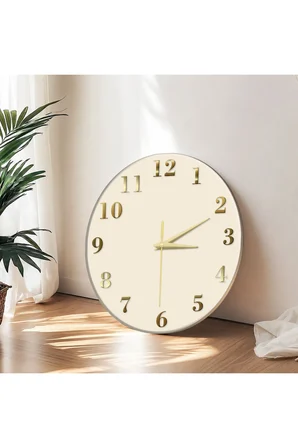 Dekoratif Duvar Saati – 33 cm UV Baskılı MDF Duvar Saati