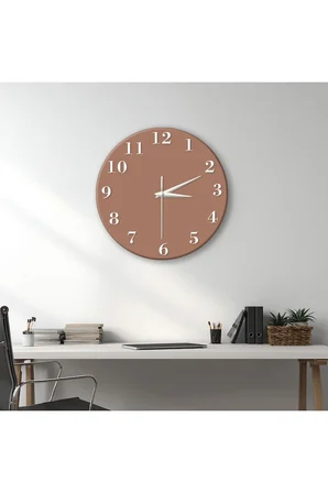 Dekoratif Duvar Saati – 33 cm UV Baskılı MDF Duvar Saati