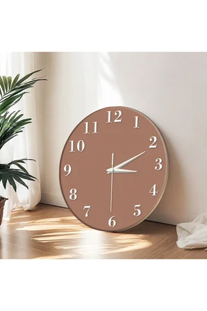 Dekoratif Duvar Saati – 33 cm UV Baskılı MDF Duvar Saati
