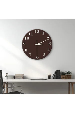 Dekoratif Duvar Saati – 33 cm UV Baskılı MDF Duvar Saati