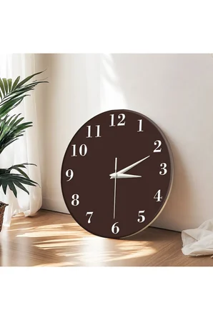 Dekoratif Duvar Saati – 33 cm UV Baskılı MDF Duvar Saati