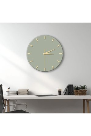 Dekoratif Duvar Saati – 33 cm UV Baskılı MDF Duvar Saati