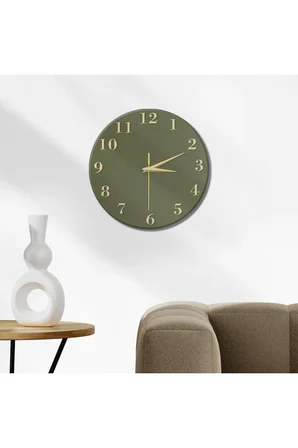 Dekoratif Duvar Saati – 33 cm UV Baskılı MDF Duvar Saati
