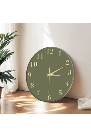 Dekoratif Duvar Saati – 33 cm UV Baskılı MDF Duvar Saati