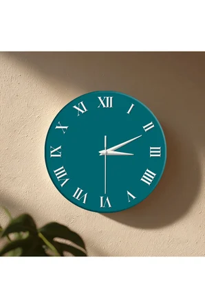 Dekoratif Duvar Saati – 33 cm UV Baskılı MDF Duvar Saati