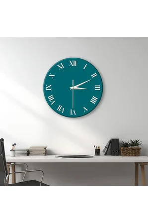 Dekoratif Duvar Saati – 33 cm UV Baskılı MDF Duvar Saati
