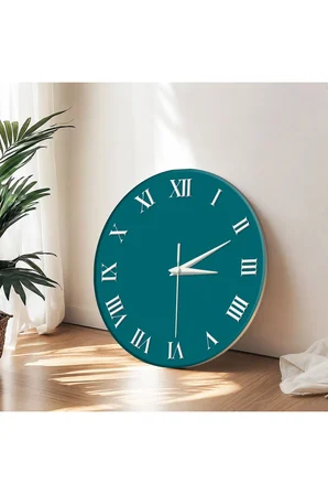 Dekoratif Duvar Saati – 33 cm UV Baskılı MDF Duvar Saati