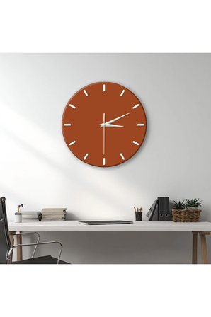 Dekoratif Duvar Saati – 33 cm UV Baskılı MDF Duvar Saati