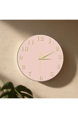 Dekoratif Duvar Saati – 33 cm UV Baskılı MDF Duvar Saati