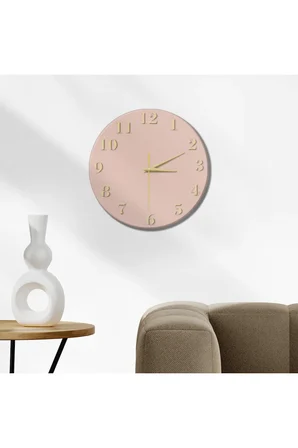 Dekoratif Duvar Saati – 33 cm UV Baskılı MDF Duvar Saati