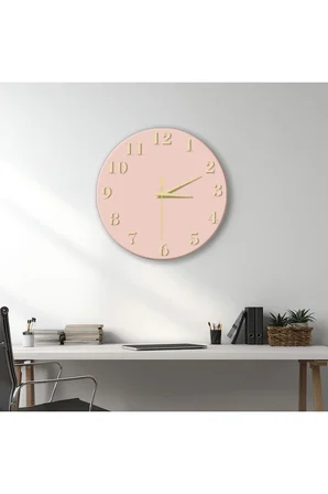Dekoratif Duvar Saati – 33 cm UV Baskılı MDF Duvar Saati