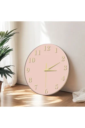 Dekoratif Duvar Saati – 33 cm UV Baskılı MDF Duvar Saati