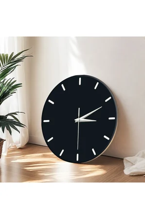 Dekoratif Duvar Saati – 33 cm UV Baskılı MDF Duvar Saati