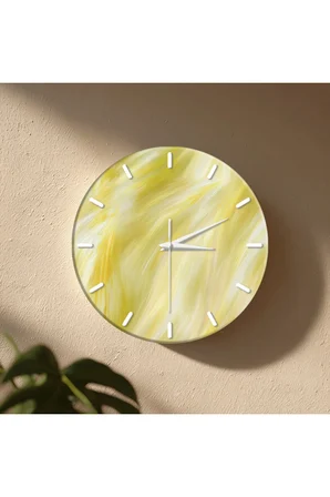 Dekoratif Duvar Saati – 33 cm UV Baskılı MDF Duvar Saati