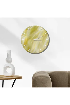 Dekoratif Duvar Saati – 33 cm UV Baskılı MDF Duvar Saati