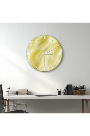 Dekoratif Duvar Saati – 33 cm UV Baskılı MDF Duvar Saati