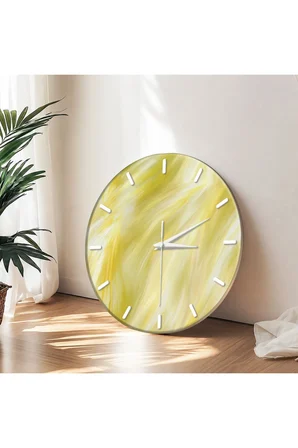 Dekoratif Duvar Saati – 33 cm UV Baskılı MDF Duvar Saati