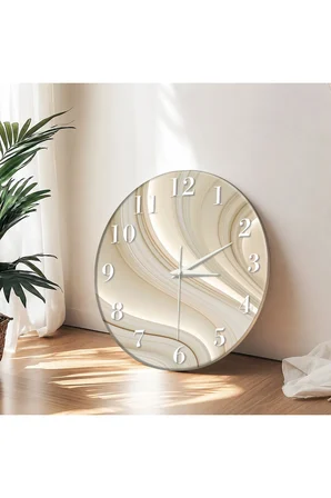 Dekoratif Duvar Saati – 33 cm UV Baskılı MDF Duvar Saati