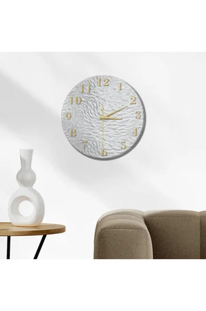 Dekoratif Duvar Saati – 33 cm UV Baskılı MDF Duvar Saati