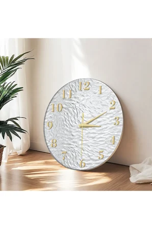 Dekoratif Duvar Saati – 33 cm UV Baskılı MDF Duvar Saati