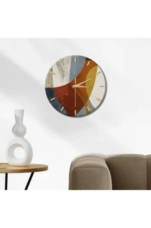 Dekoratif Duvar Saati – 33 cm UV Baskılı MDF Duvar Saati