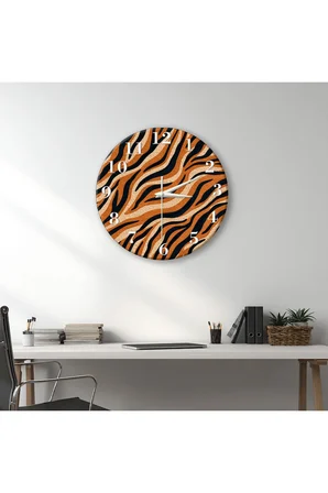 Dekoratif Duvar Saati – 33 cm UV Baskılı MDF Duvar Saati