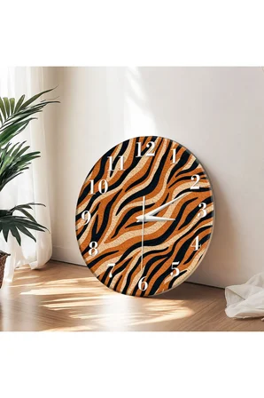 Dekoratif Duvar Saati – 33 cm UV Baskılı MDF Duvar Saati