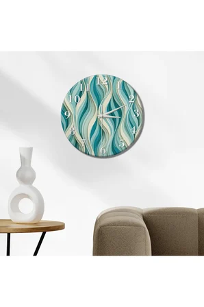 Dekoratif Duvar Saati – 33 cm UV Baskılı MDF Duvar Saati