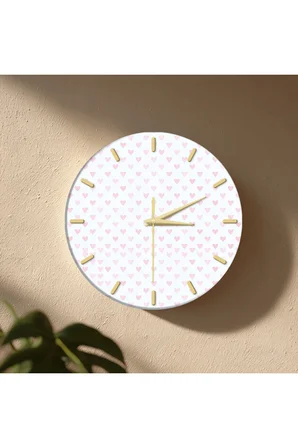 Dekoratif Duvar Saati – 33 cm UV Baskılı MDF Duvar Saati