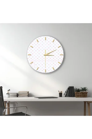 Dekoratif Duvar Saati – 33 cm UV Baskılı MDF Duvar Saati