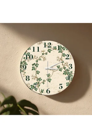 Dekoratif Duvar Saati – 33 cm UV Baskılı MDF Duvar Saati