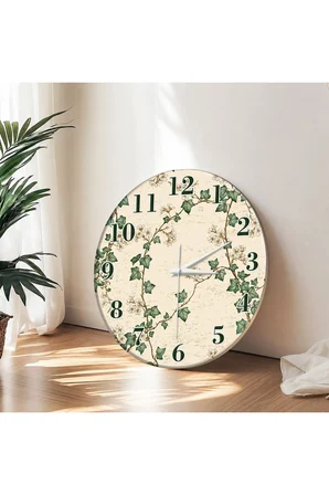 Dekoratif Duvar Saati – 33 cm UV Baskılı MDF Duvar Saati