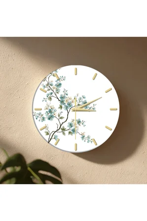 Dekoratif Duvar Saati – 33 cm UV Baskılı MDF Duvar Saati