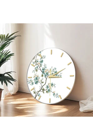Dekoratif Duvar Saati – 33 cm UV Baskılı MDF Duvar Saati