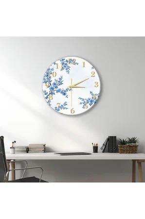 Dekoratif Duvar Saati – 33 cm UV Baskılı MDF Duvar Saati