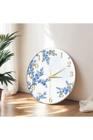Dekoratif Duvar Saati – 33 cm UV Baskılı MDF Duvar Saati