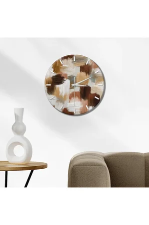 Dekoratif Duvar Saati – 33 cm UV Baskılı MDF Duvar Saati