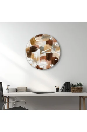 Dekoratif Duvar Saati – 33 cm UV Baskılı MDF Duvar Saati