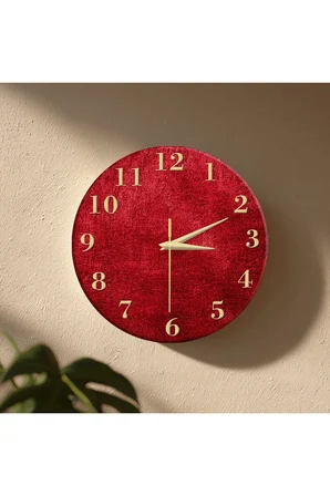 Dekoratif Duvar Saati – 33 cm UV Baskılı MDF Duvar Saati