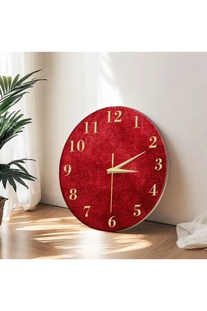 Dekoratif Duvar Saati – 33 cm UV Baskılı MDF Duvar Saati