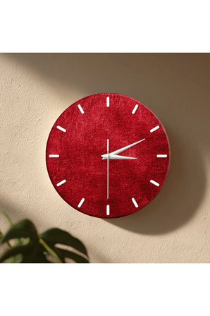 Dekoratif Duvar Saati – 33 cm UV Baskılı MDF Duvar Saati