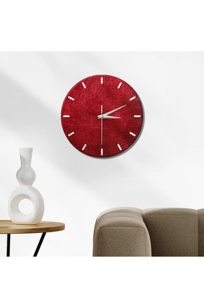 Dekoratif Duvar Saati – 33 cm UV Baskılı MDF Duvar Saati
