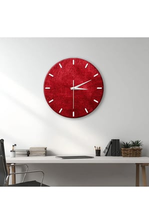 Dekoratif Duvar Saati – 33 cm UV Baskılı MDF Duvar Saati