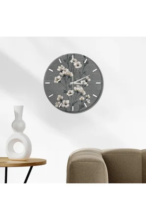Dekoratif Duvar Saati – 33 cm UV Baskılı MDF Duvar Saati