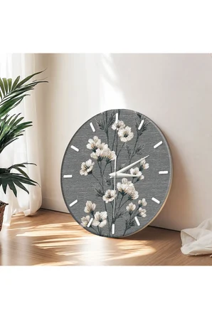 Dekoratif Duvar Saati – 33 cm UV Baskılı MDF Duvar Saati