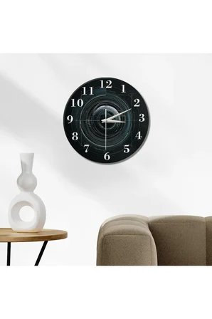 Dekoratif Duvar Saati – 33 cm UV Baskılı MDF Duvar Saati