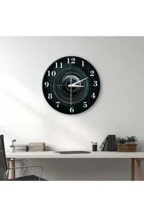 Dekoratif Duvar Saati – 33 cm UV Baskılı MDF Duvar Saati