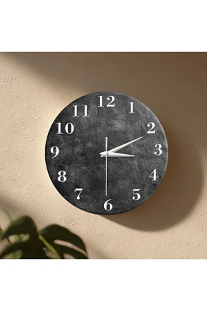 Dekoratif Duvar Saati – 33 cm UV Baskılı MDF Duvar Saati