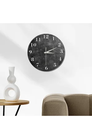 Dekoratif Duvar Saati – 33 cm UV Baskılı MDF Duvar Saati